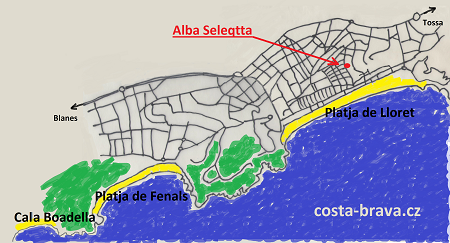 Hotel Alba Seleqtta - mapa