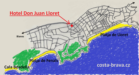Hotel Don Juan - mapa