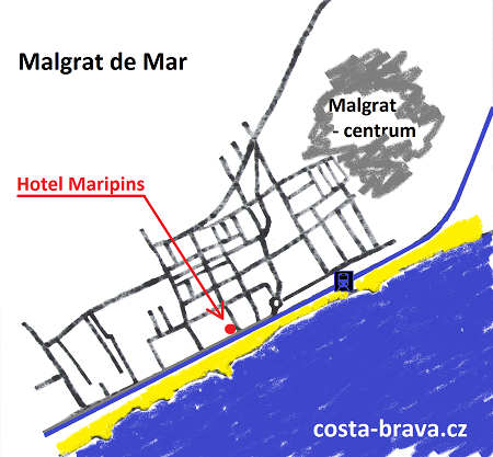 Hotel Maripins - mapa