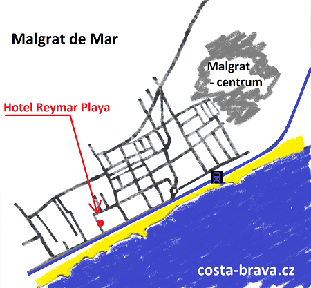 Hotel Reymar Playa - mapa