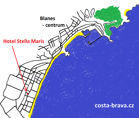 Hotel Stella Maris - mapa